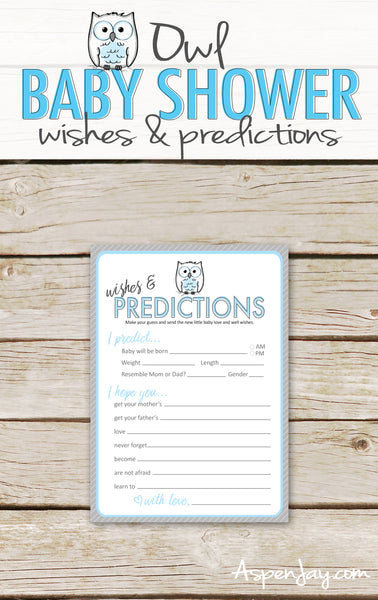 Blue Owl Predictions & Wishes for Baby