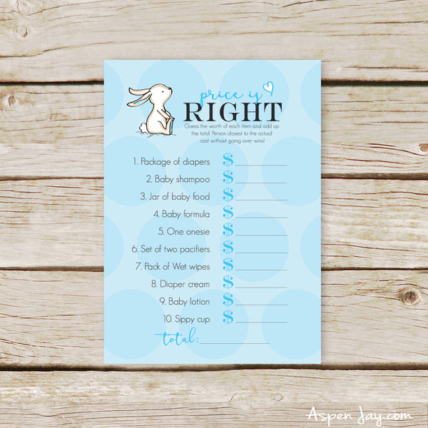 Blue Bunny Baby Price is Right