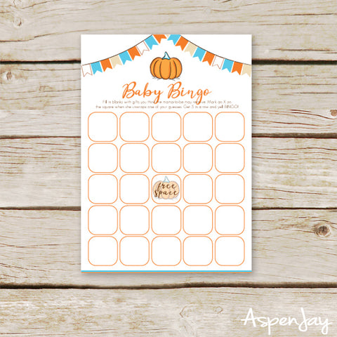 Pumpkin Baby Bingo