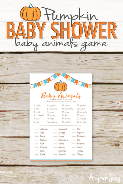 Pumpkin Baby Animal Names