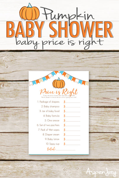 Pumpkin Baby Price is Right