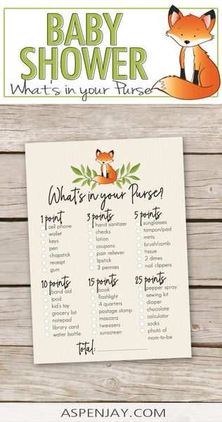Fox What's in your Purse