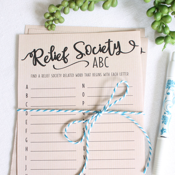 Relief Society ABC