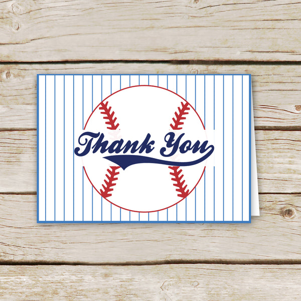 Baseball Thank You Card