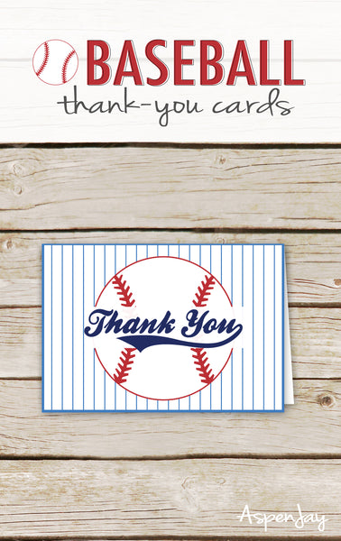 Baseball Thank You Card