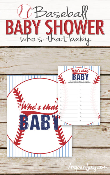 Baseball Guess Who's that Baby