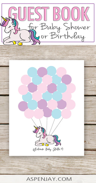 Unicorn Guest Book