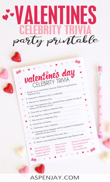 Valentine's Day Celebrity Trivia