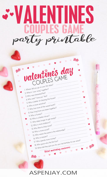 Valentine's Day Couples Game