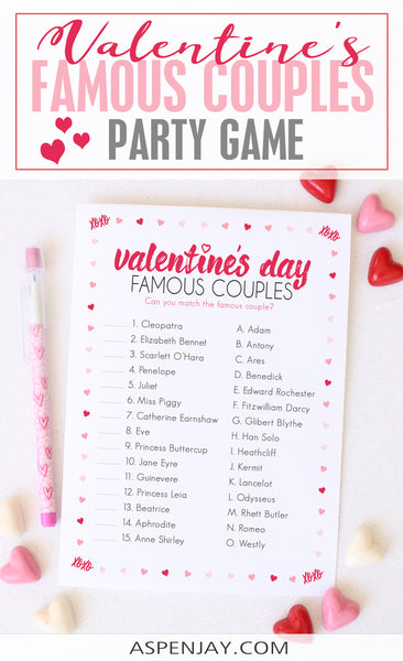 Valentine's Day Famous Couples Match