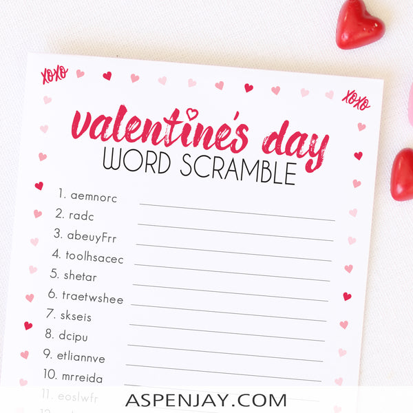 Valentine's Day Scramble