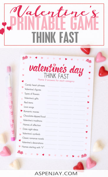 Valentine's Day Think Fast