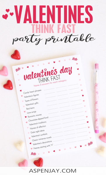 Valentine's Day Think Fast