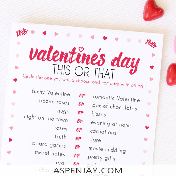 Valentine's Day This or That