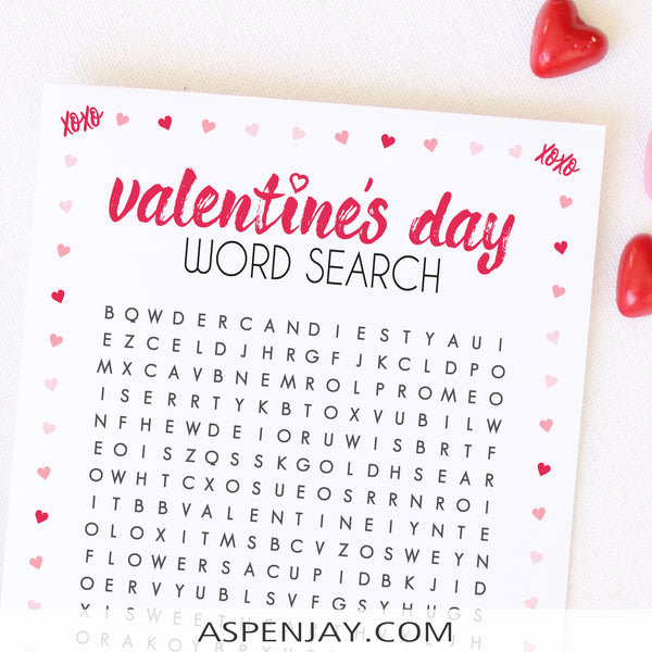 Valentine's Day Word Search