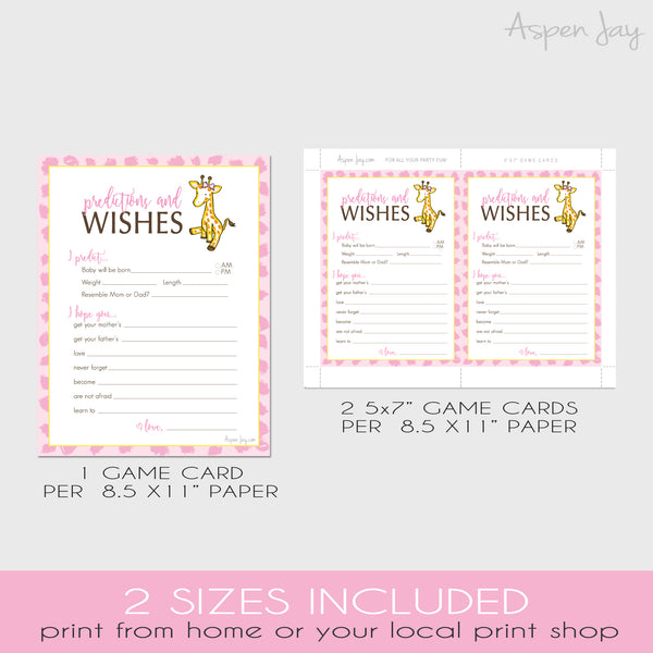 Giraffe Baby Predictions & Wishes