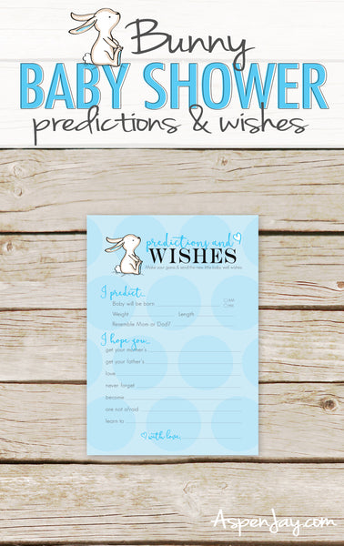 Blue Bunny Predictions & Wishes for Baby