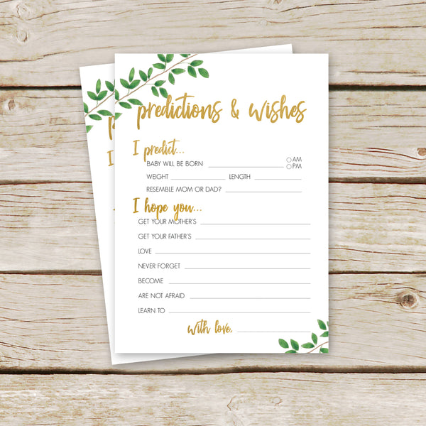 Green Leaf Predictions & Wishes for Baby