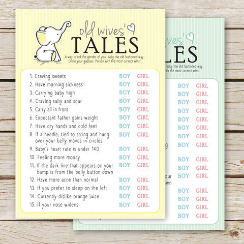 Elephant Old Wives' Tales