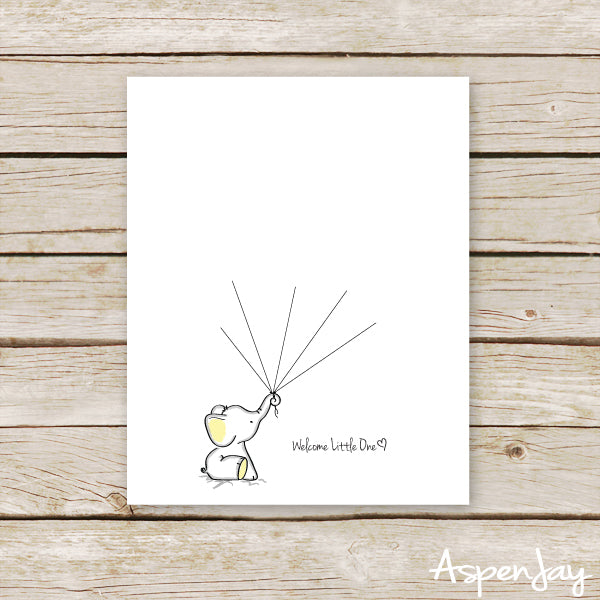 Yellow Elephant Guest Book (not customized)