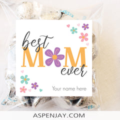Best Mom Ever Gift Tags - Editable