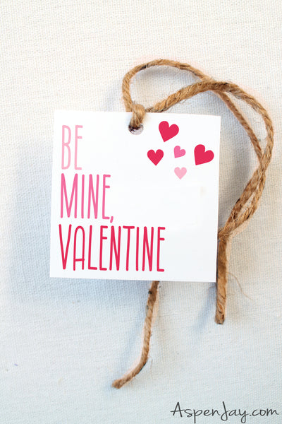 Be Mine Valentine Tags