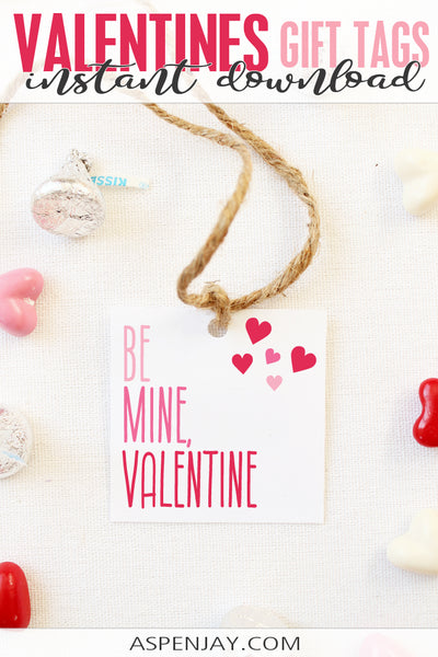 Be Mine Valentine Tags