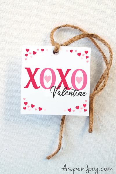 XOXO Valentine's Tags