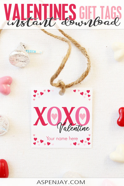 XOXO Valentine's Tags