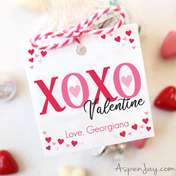 XOXO Valentine's Tags