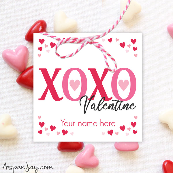 XOXO Valentine's Tags