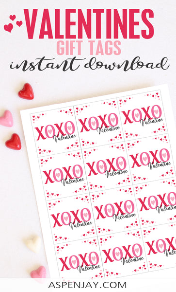 XOXO Valentine's Tags