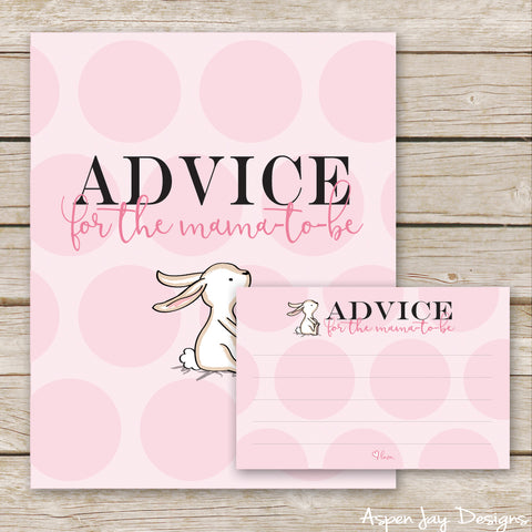 Pink Bunny Advice for the Mama-to-Be