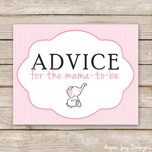 Pink Elephant Advice for Mama-to-Be