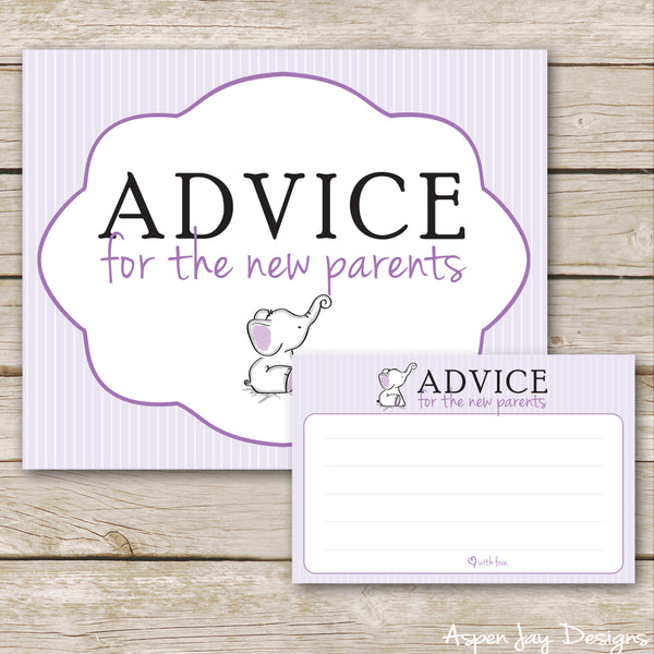 Purple Elephant Advice for Mama-to-Be