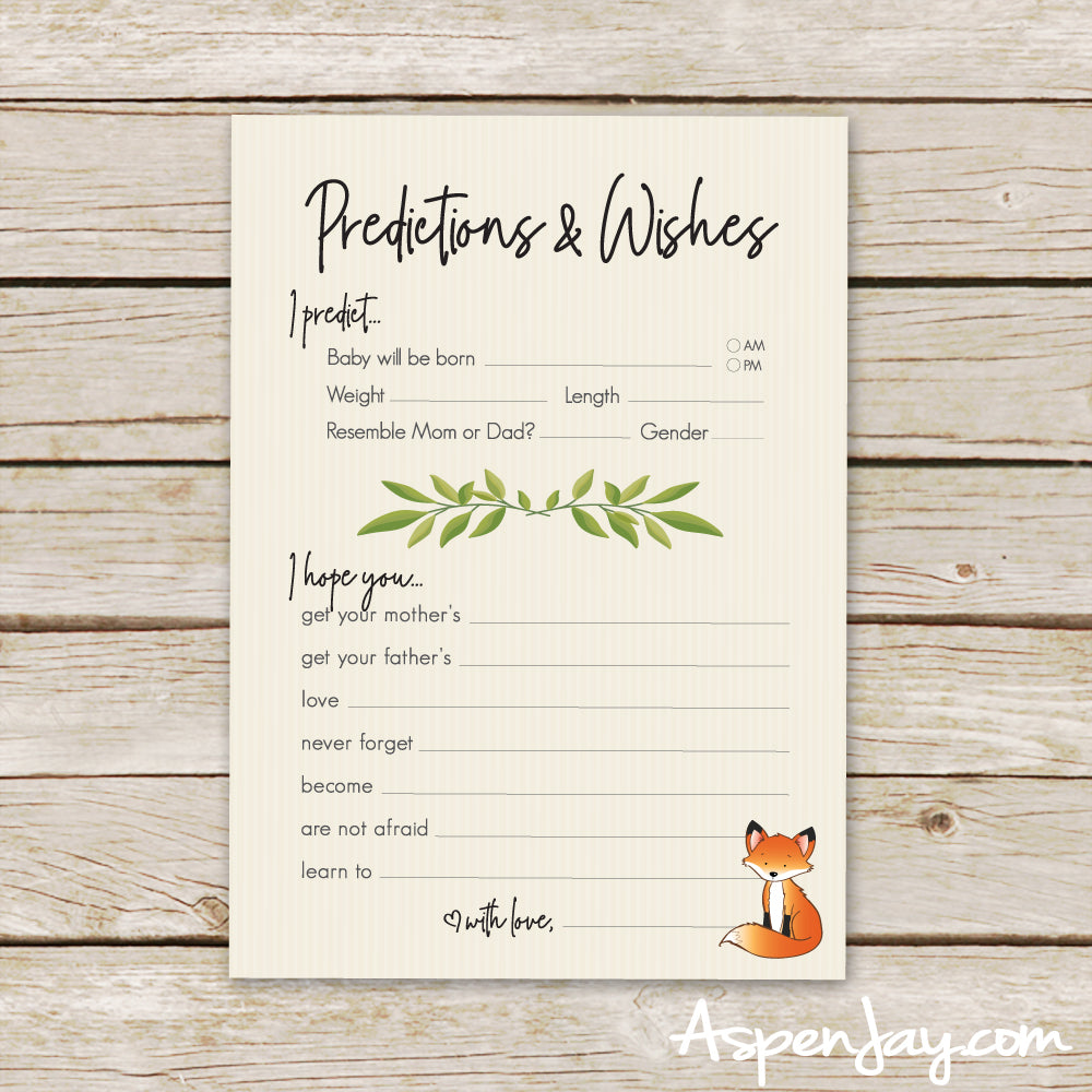 Fox Baby Predictions & Wishes