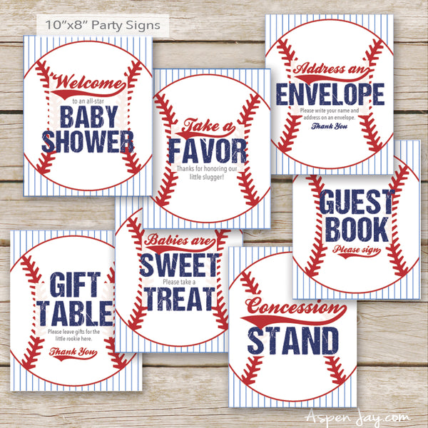 Baseball Baby Shower Package