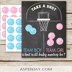 Basketball Gender Reveal Vote Board