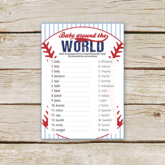 Baseball Baby Around the World