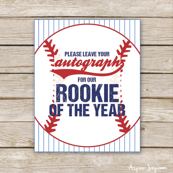Baseball Rookie Autograph Sign