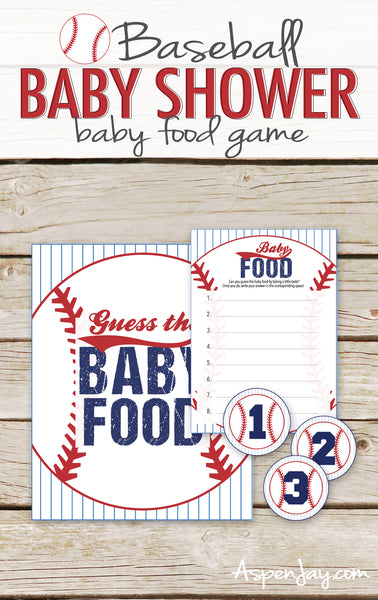 Baseball Guess the Baby Food