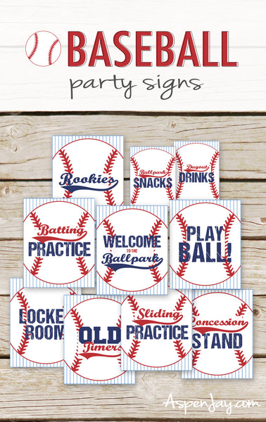 Baseball Party Signs