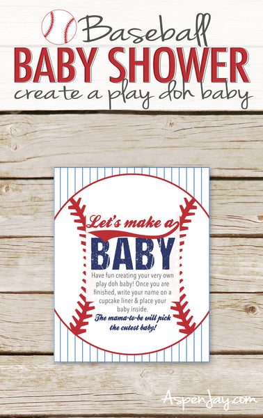 Baseball Play Doh Baby Sign