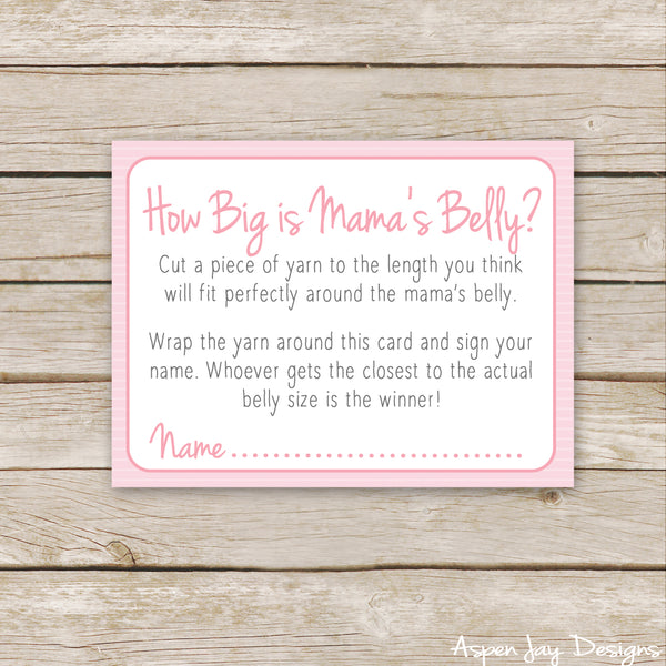 Pink Elephant How Big is Mommy's Belly