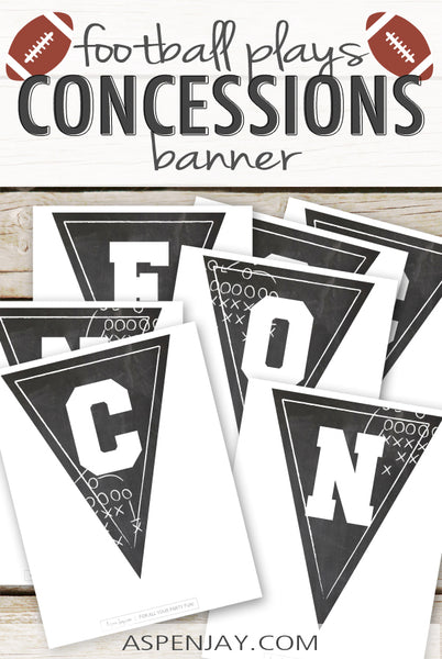 Football Play Concessions Banner