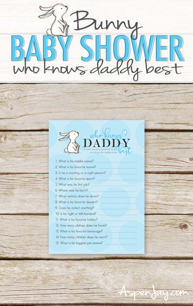 Blue Bunny Who Knows Daddy Best