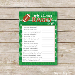 Football Who Knows Daddy Best