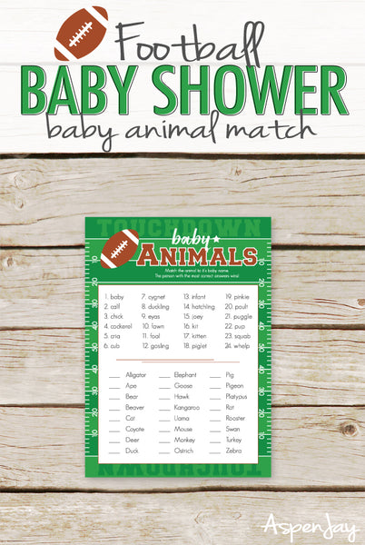Football Baby Animal Names