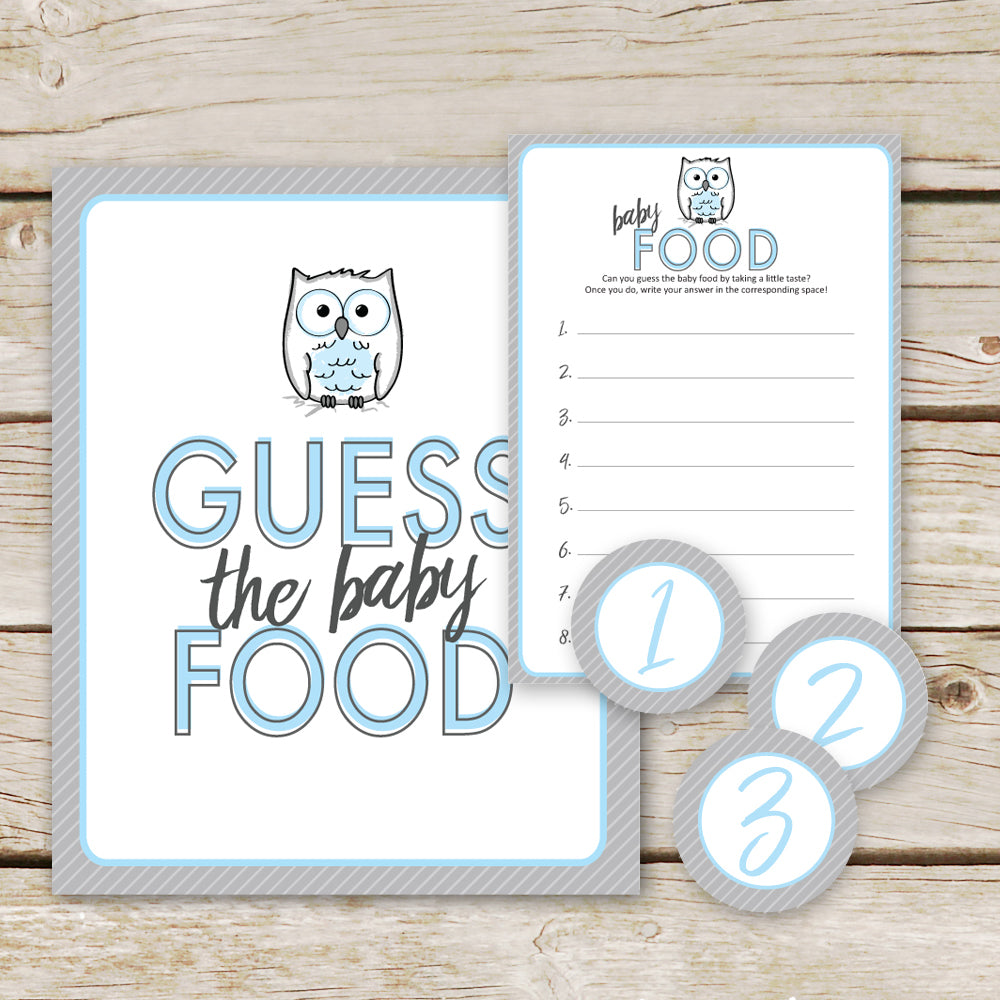 Blue Owl Guess the Baby Food
