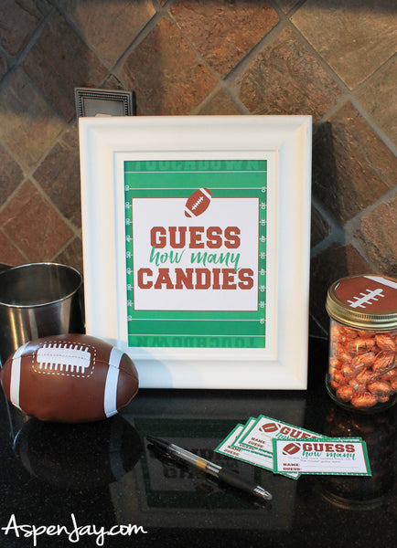 Football Guess How Many Candies